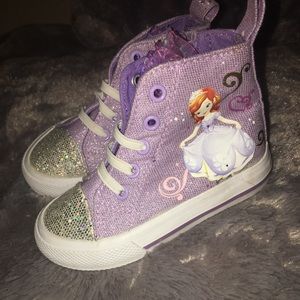 Toddler Sofia the first high tops